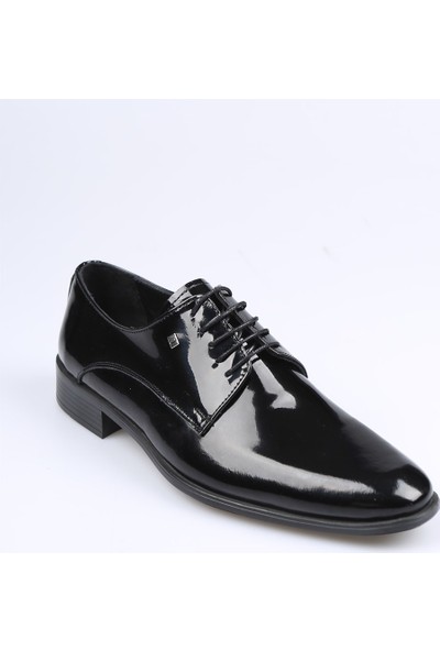Jakamen Siyah Rugan Bağcıklı Erkek Klasik Ayakkabı