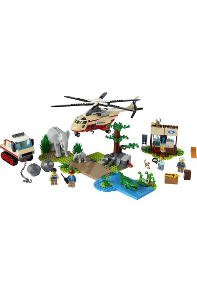 LEGO® City Vahşi Hayvan Kurtarma Operasyonu 60302 Yapım Seti; Yaratıcı Oyuncak; Çocuklar İçin En Iyi Hediyeler (525 Parça)