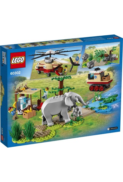LEGO® City Vahşi Hayvan Kurtarma Operasyonu 60302 Yapım Seti; Yaratıcı Oyuncak; Çocuklar İçin En Iyi Hediyeler (525 Parça)