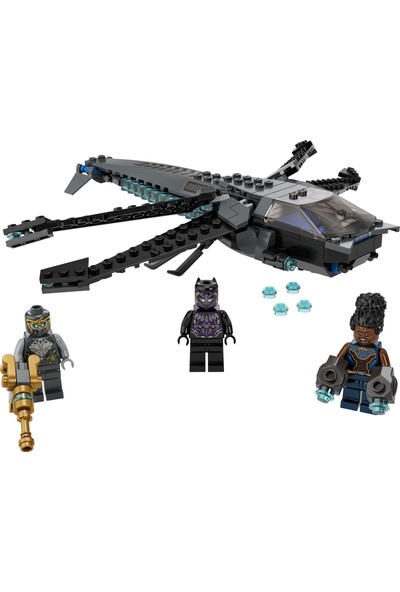 LEGO® Marvel Black Panther Ejderha Uçağı 76186 Yapım Seti Oyuncağı; Avengers: Endgame Filminin Son Savaş Sahnesini Canlandırın (202 Parça)