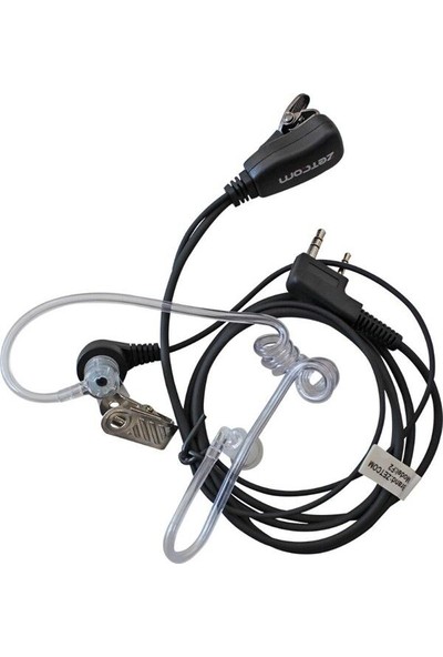 Zetcom F1 Orijinal Akustik Tip Telsiz Kulaklığı Siyah