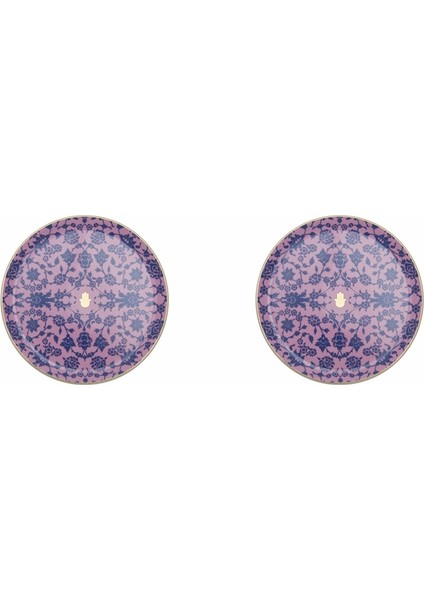 Glamorous Pembe Düz Tabak 24CM 2'li 04AP021556
