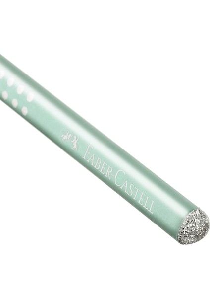 Faber Castell Sparkle Parlak Renkler Taşlı Kurşun Kalem 5'li- Açık Yeşil