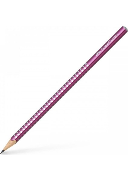 Faber Castell Sparkle Parlak Renkler Taşlı Kurşun Kalem 5'li- Bordo