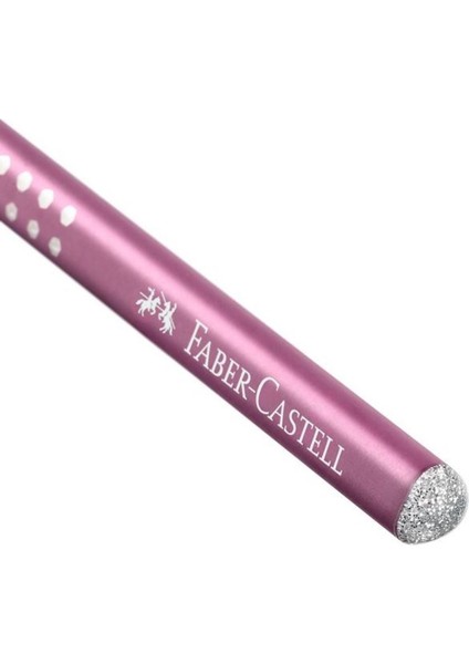 Faber Castell Sparkle Parlak Renkler Taşlı Kurşun Kalem 5'li- Bordo