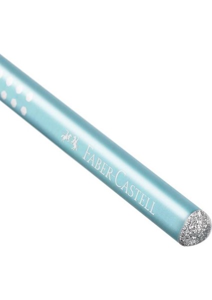 Faber Castell Sparkle Parlak Renkler Taşlı Kurşun Kalem 5'li-Turkuaz