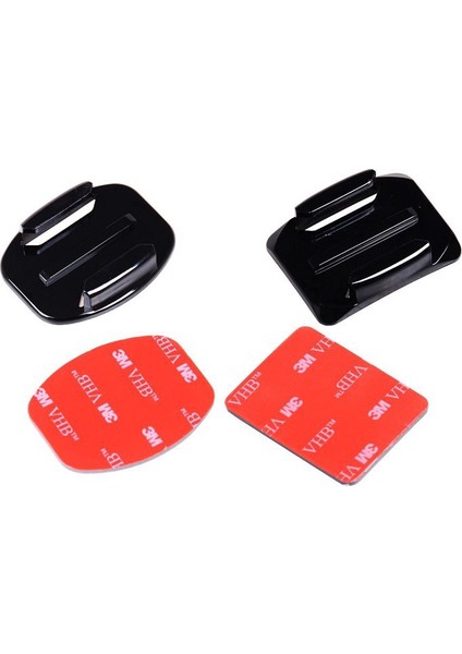 8'li Xiaomi Aksiyon Kamera Aksesuarları İçin Gopro Hero İçin Düz Kavisli Dağı Seti Sticker 3 m Yapışkan (Yurt Dışından) fırsatları
