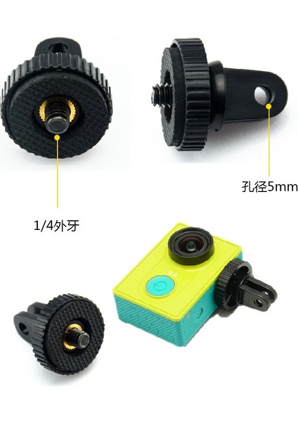 Mini Tripod Dağı Adaptör / Adaptör Vidası İçin Gopro Hero Xiaomi 4K Sjcam Kamera Aksesuarları İçin 8 7 6 5 4 (Yurt Dışından) modelleri