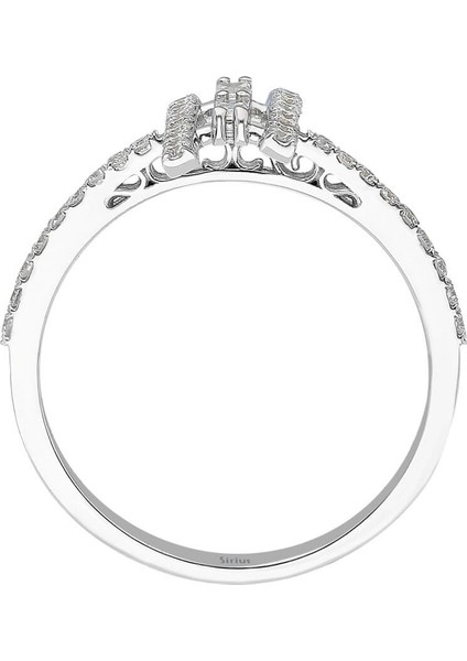 F Renk 0,33 Karat Baget Pırlanta Yüzük 0417R0263 modelleri