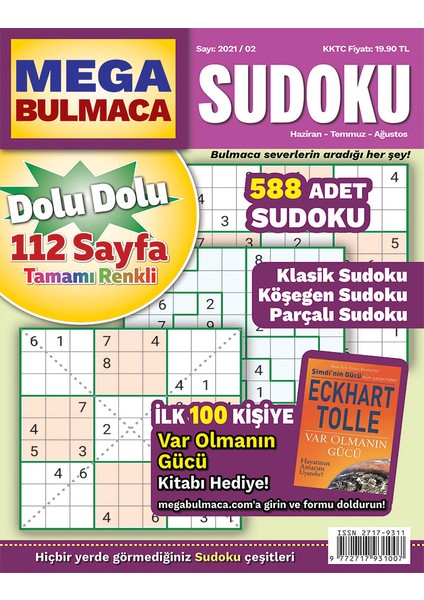 Mega Sudoku Bulmaca 2021/02