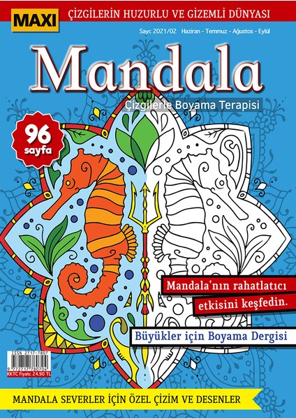 Mandala Çizgilerle Boyama Terapisi 2021/02