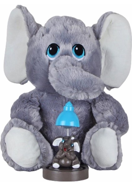 Fil Peluş Oyuncak 30 cm Gri Fil Masa Lambası Gece Lambası