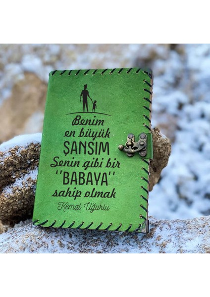 En Büyük Şansım Babam Deri Defter