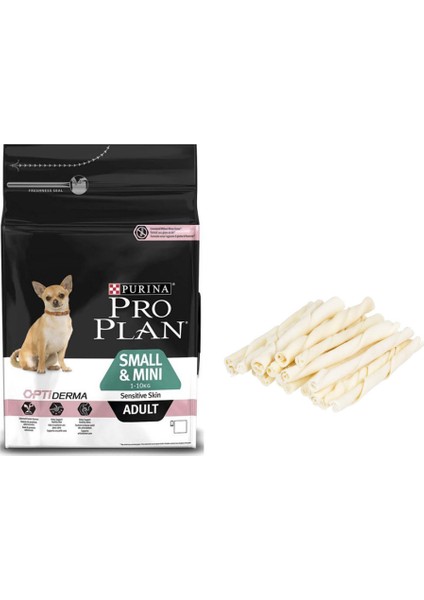 Proplan Small Mini Somonlu Küçük Irk Yetişkin Köpek Maması + Burgu Kemik