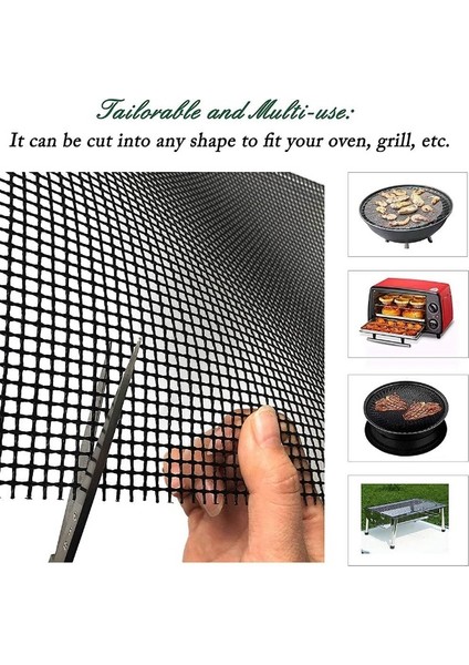 Mangal Barbekü Örtüsü PTFE Teflon® Örgü 5’li Paket 40x33 cm fiyatları