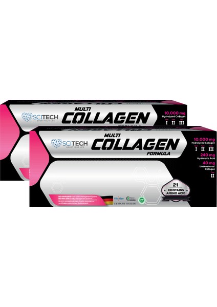Multi Collagen Formula ve Vitamin Takviyesi 11,2 gr x 30 Saşe 2 Adet