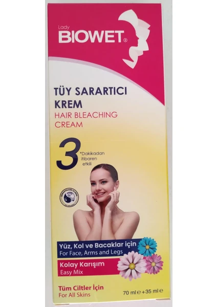 Bıowet Tüy Sarartıcı Krem 70+35 ml Tüm Cilt