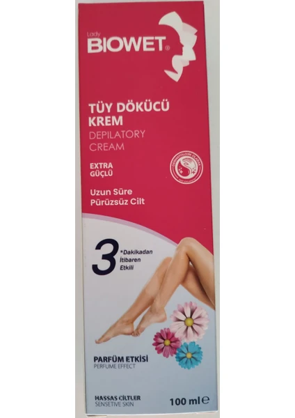 Bıowet Tüy Dökücü Krem 100 ml Hassas Cilt