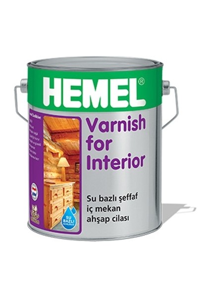 Hemel Varnish For Interior Su Bazlı - Aqua Lambri Cila Iç Mekan 0,75 Lt