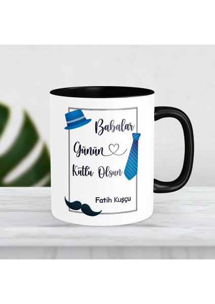 Kişiye Özel Hediye Isimli Babalar Günü Hediye Kupa Bardak 6923