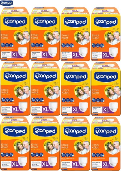 Emici Külot Hasta Bezi Xl Extra Large 96 Adet (12PK*8)