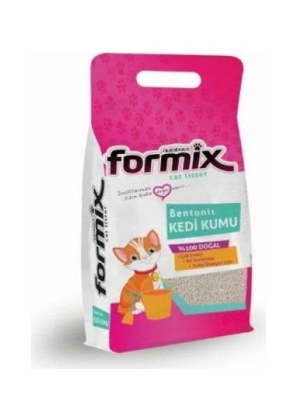 Bentonit Bebek Pudralı Topaklanan Kedi Kumu 5 lt