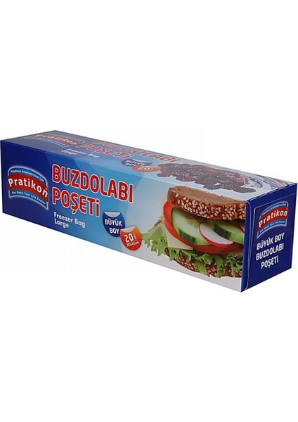 Buzdolabı Poşeti Büyük Boy 20'li