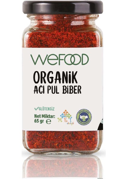 Organik Acı Pul Biber 65 gr 8682392174501