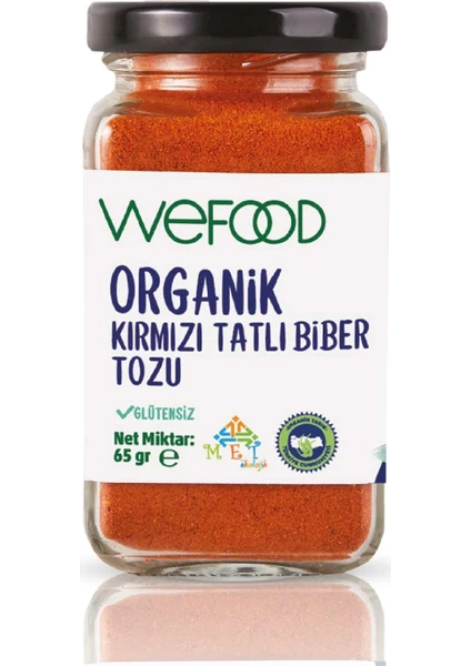 Organik Kırmızı Tatlı Biber Tozu 65 gr 8682392174518