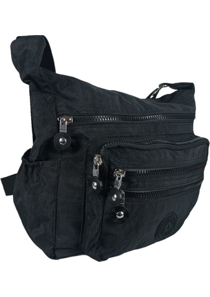 Kadın Siyah Klinkır Omuz Askılı Çanta