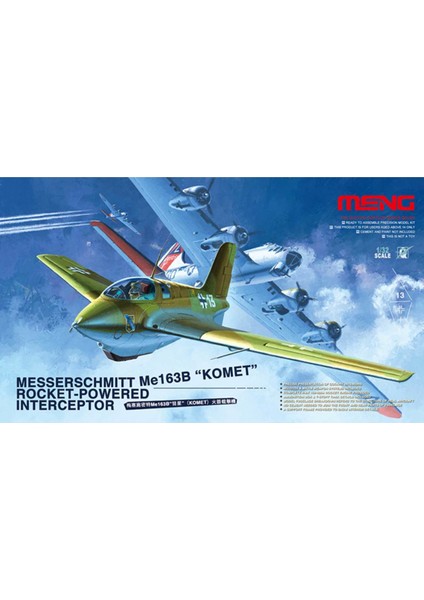 QS001 1/32 Messerschmitt ME163B Uçak Maketi ''komet''