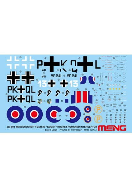 QS001 1/32 Messerschmitt ME163B Uçak Maketi ''komet''