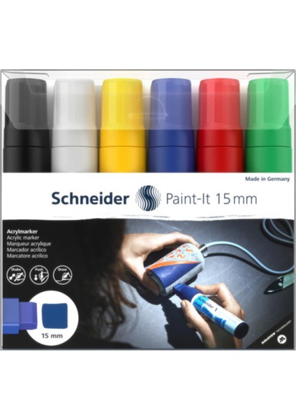 Paint-İt 330 Akrilik Marker 15 Mm 6 Lı Set 120396