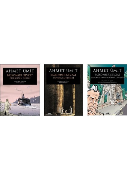 Başkomser Nevzat: Çiçekçinin Ölümü - Başkomser Nevzat: Tapınak Fahişeleri - Başkomser Nevzat: Davulcu Davutu Kim Öldürdü? - 3 Kitap