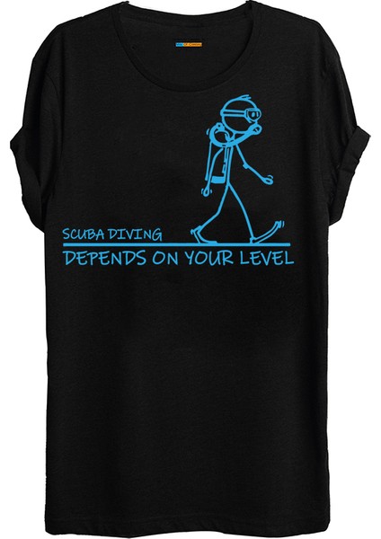 Sappo Dalış Temalı Baskılı T-Shirt - B