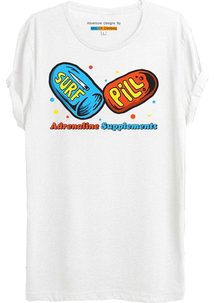 Bano Sörf Temalı Baskılı T-Shirt - W