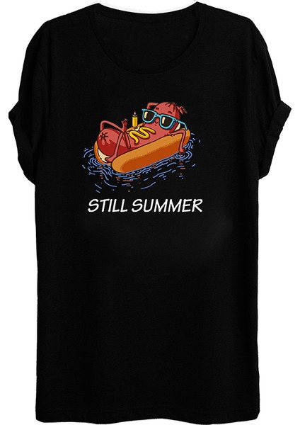 Leip Yaz Temalı Baskılı T-Shirt - B
