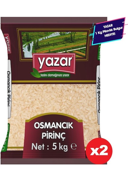 Osmancık Baldo Pirinç Yerli 5KG*2=10KG-YAZAR Bakliyat