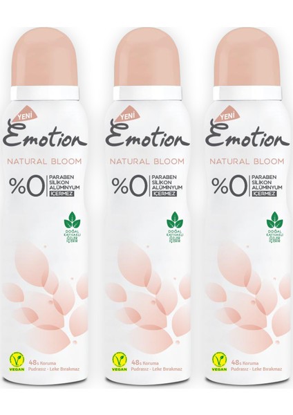 Natural Bloom Deodorant 3 x 150 ml