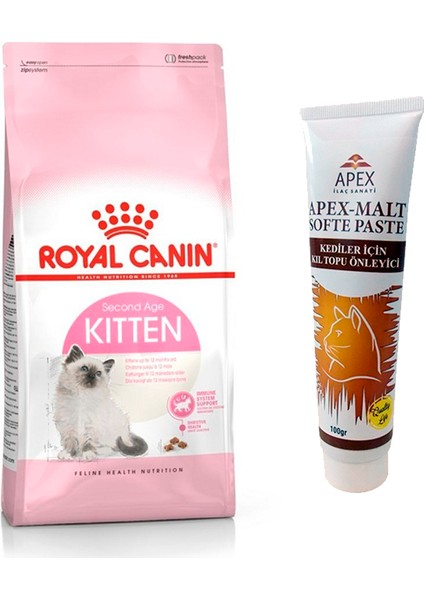 Kitten Yavru Kedi Maması 2 kg ve Apex 100 gr Kedi Maltı