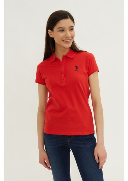 Kadın Açık Kırmızı Basic T-Shirt