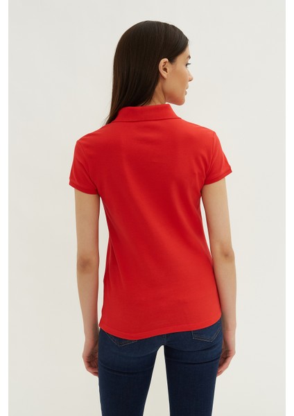 Kadın Açık Kırmızı Basic T-Shirt
