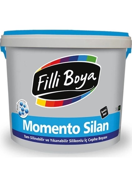 Filli Boya  Momento Silan 7.5lt -  Tam Silinebilir ve Yıkanabilir Ipek Mat  Iç Cephe Boyası