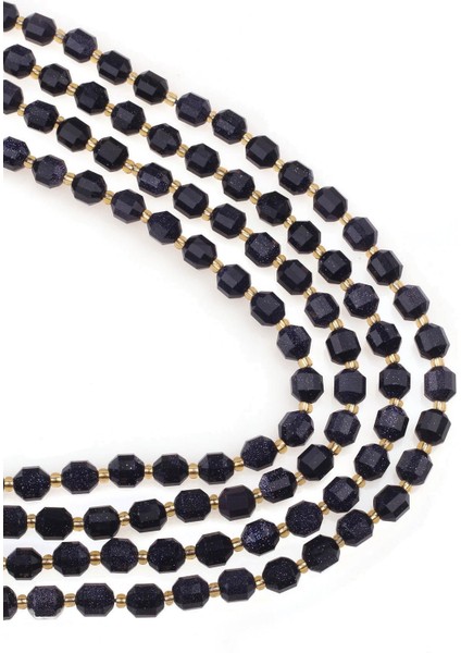 8x6 mm Obsidyen Taşı Dizi - DZ3748