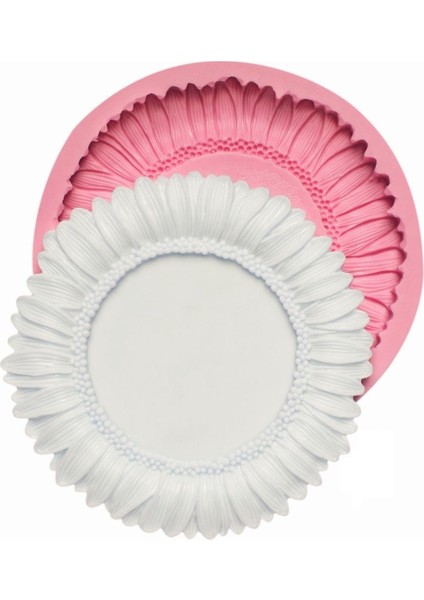 Ayçiçek Çerçeve 11CM Silikon Kalıp K-276