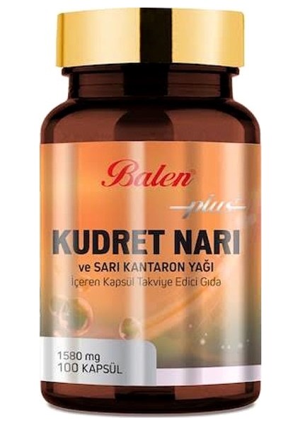 Plus Kudret Narı ve Sarı Kantaron Yağı Içeren Yumuşak Kapsül Takviye Edici Gıda