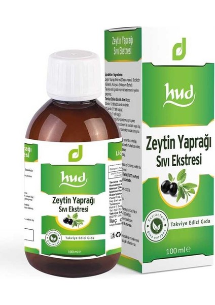 Hud Zeytin Yaprağı Sıvı Ekstresi 100 ml