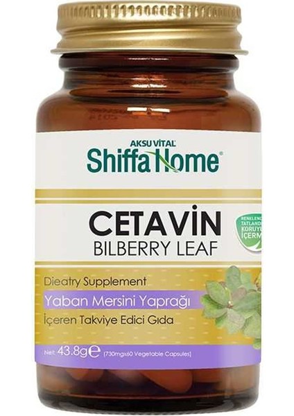 -Shiffa Home Ctv (Cetavin) Bilberry Leaf Kapsül Kapsül