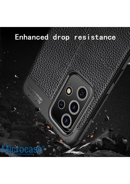 Samsung A72 Leather Tpu Silikon Kılıf - Siyah modelleri