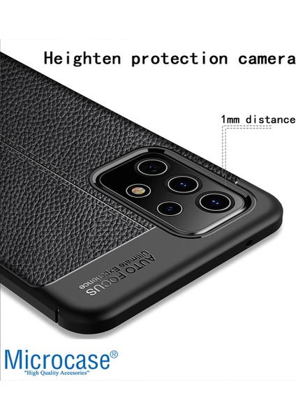 Samsung A72 Leather Tpu Silikon Kılıf - Siyah fırsatları